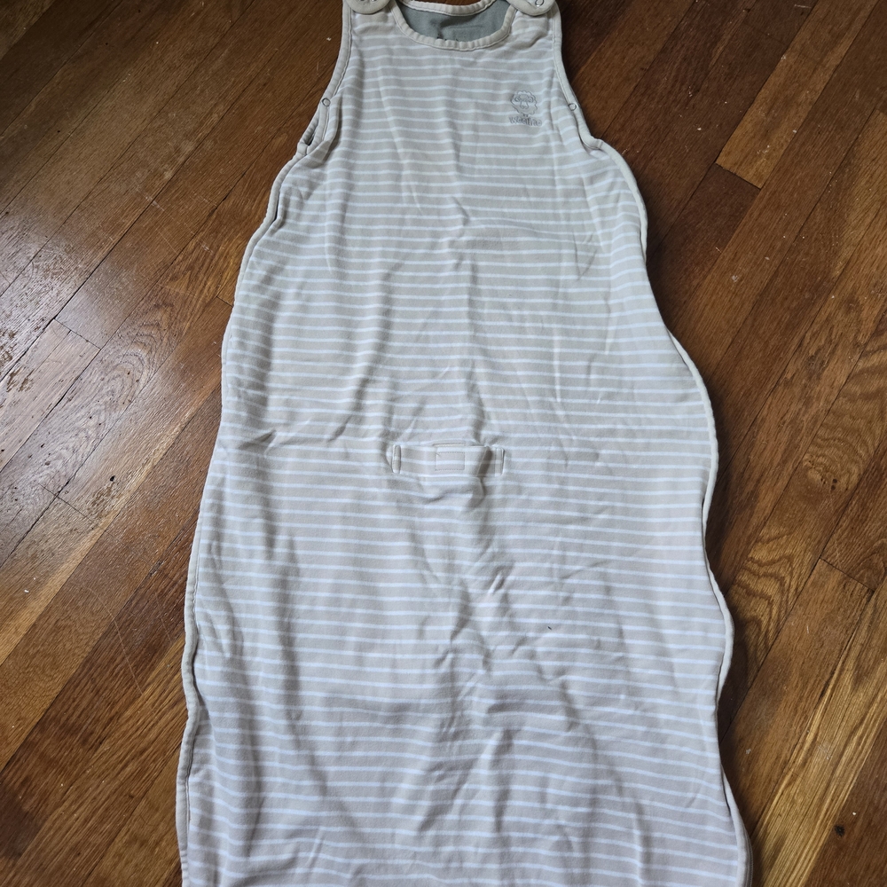 Woolino Gray Striped Toddler Sleep Sack